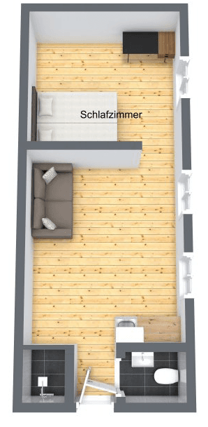 Pronájem bytu 2+1 32 m², Adalbersteinweg 205, Cáchy, Severní Porýní-Vestfálsko Pronájem bytu 2+1 32 m², Adalbersteinweg 205, Cáchy, Severní Porýní-Vestfálsko