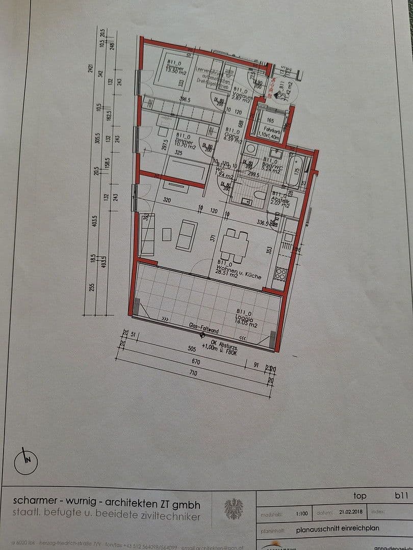 Prodej bytu 3+1 72 m², Anna-dengel-straße 4, Innsbruck, Tyrolsko Prodej bytu 3+1 72 m², Anna-dengel-straße 4, Innsbruck, Tyrolsko