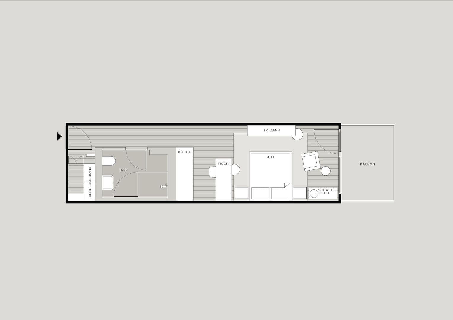 Pronájem bytu 36 m², Stuttgart, Bádensko-Württembersko Pronájem bytu 36 m², Stuttgart, Bádensko-Württembersko