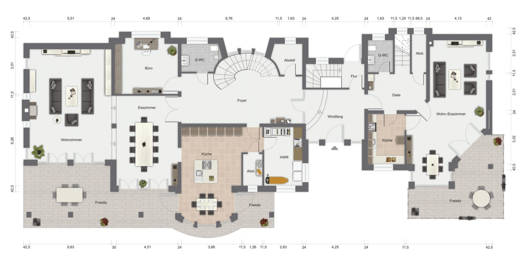 Prodej domu 350 m², pozemek 1.387 m², Flieden, Hessen Prodej domu 350 m², pozemek 1.387 m², Flieden, Hessen