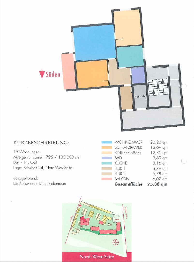Prodej bytu 3+1 76 m², Brinkholt 17, Langenhagen, Dolní Sasko Prodej bytu 3+1 76 m², Brinkholt 17, Langenhagen, Dolní Sasko