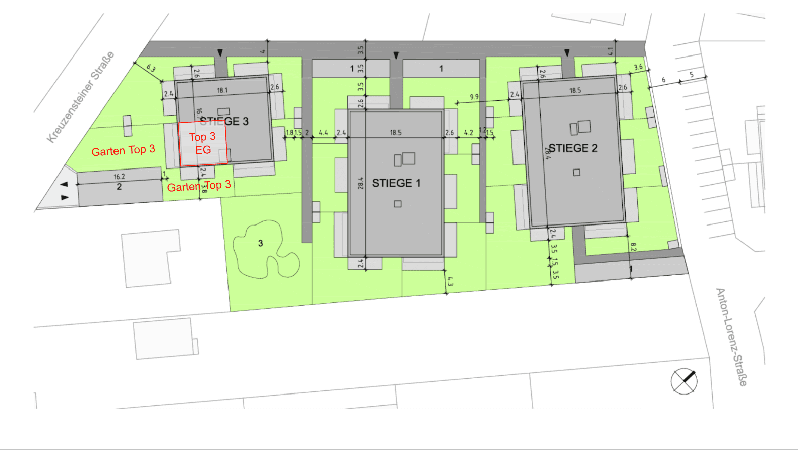 Pronájem bytu 3+1 73 m², Kreuzensteiner Straße 34/3, Korneuburg, Dolní Rakousko Pronájem bytu 3+1 73 m², Kreuzensteiner Straße 34/3, Korneuburg, Dolní Rakousko