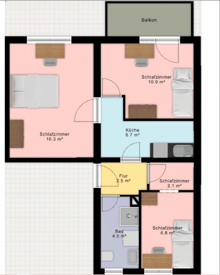 Pronájem bytu 9 m², Frankfurt, Hessen Pronájem bytu 9 m², Frankfurt, Hessen