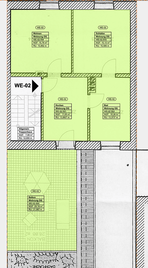 Prodej bytu 2+1 68 m², Romerstraße 82, Konz, Porýní-Falc Prodej bytu 2+1 68 m², Romerstraße 82, Konz, Porýní-Falc