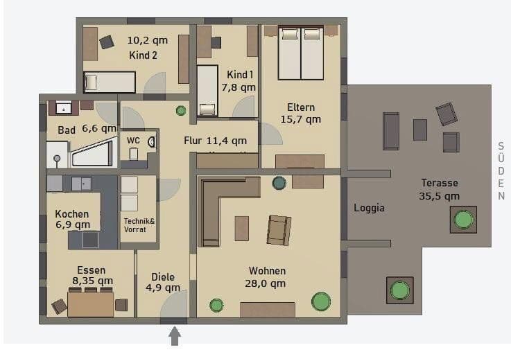 Pronájem bytu 4+kk 124 m², Bei der Stadtmühle 1, Lahr/Schwarzwald, Bádensko-Württembersko Pronájem bytu 4+kk 124 m², Bei der Stadtmühle 1, Lahr/Schwarzwald, Bádensko-Württembersko
