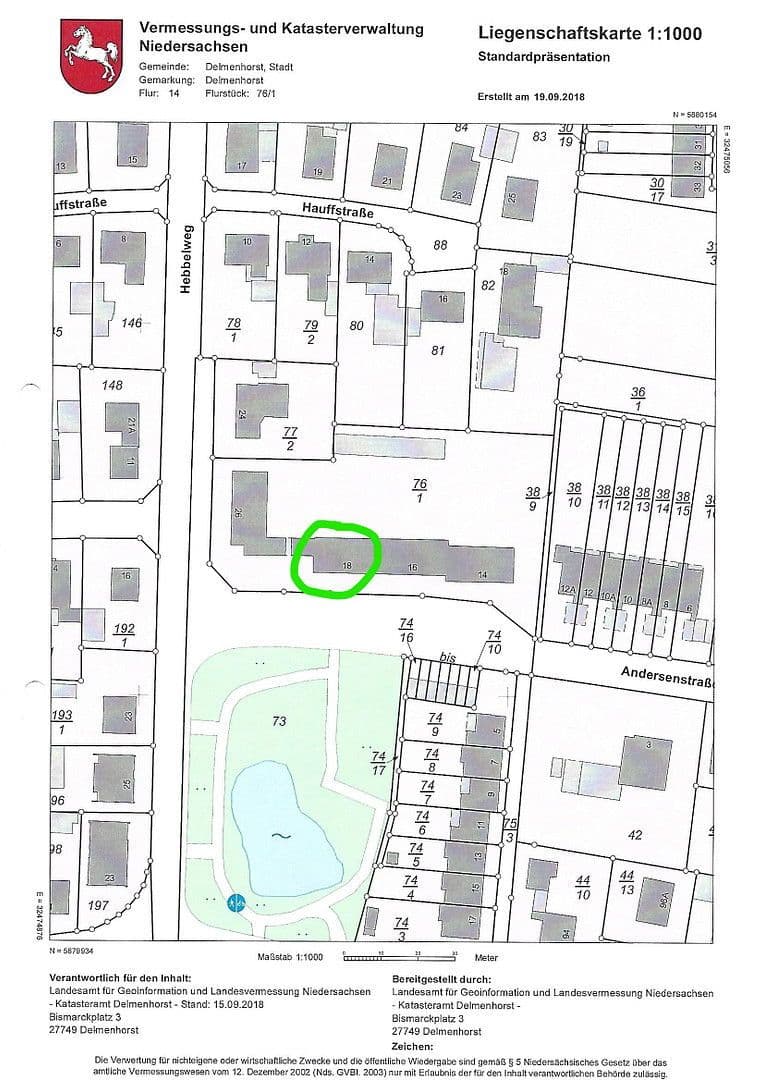 Prodej bytu 2+kk 58 m², Andersenstr., 18, Delmenhorst, Dolní Sasko Prodej bytu 2+kk 58 m², Andersenstr., 18, Delmenhorst, Dolní Sasko