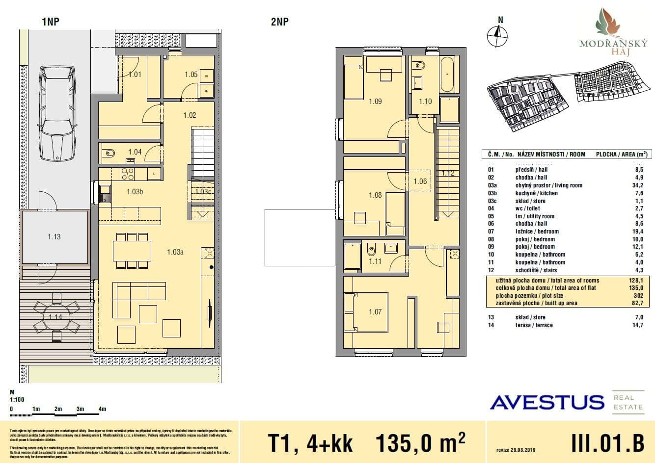 Prodej domu 135 m², pozemek 302 m², Do Koutů, Praha, Praha Prodej domu 135 m², pozemek 302 m², Do Koutů, Praha, Praha
