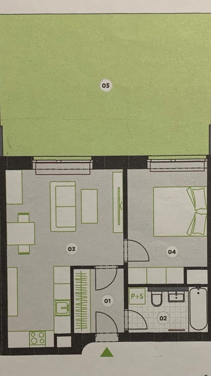 Pronájem bytu 2+kk 88 m², Křižanská, Praha, Praha Pronájem bytu 2+kk 88 m², Křižanská, Praha, Praha