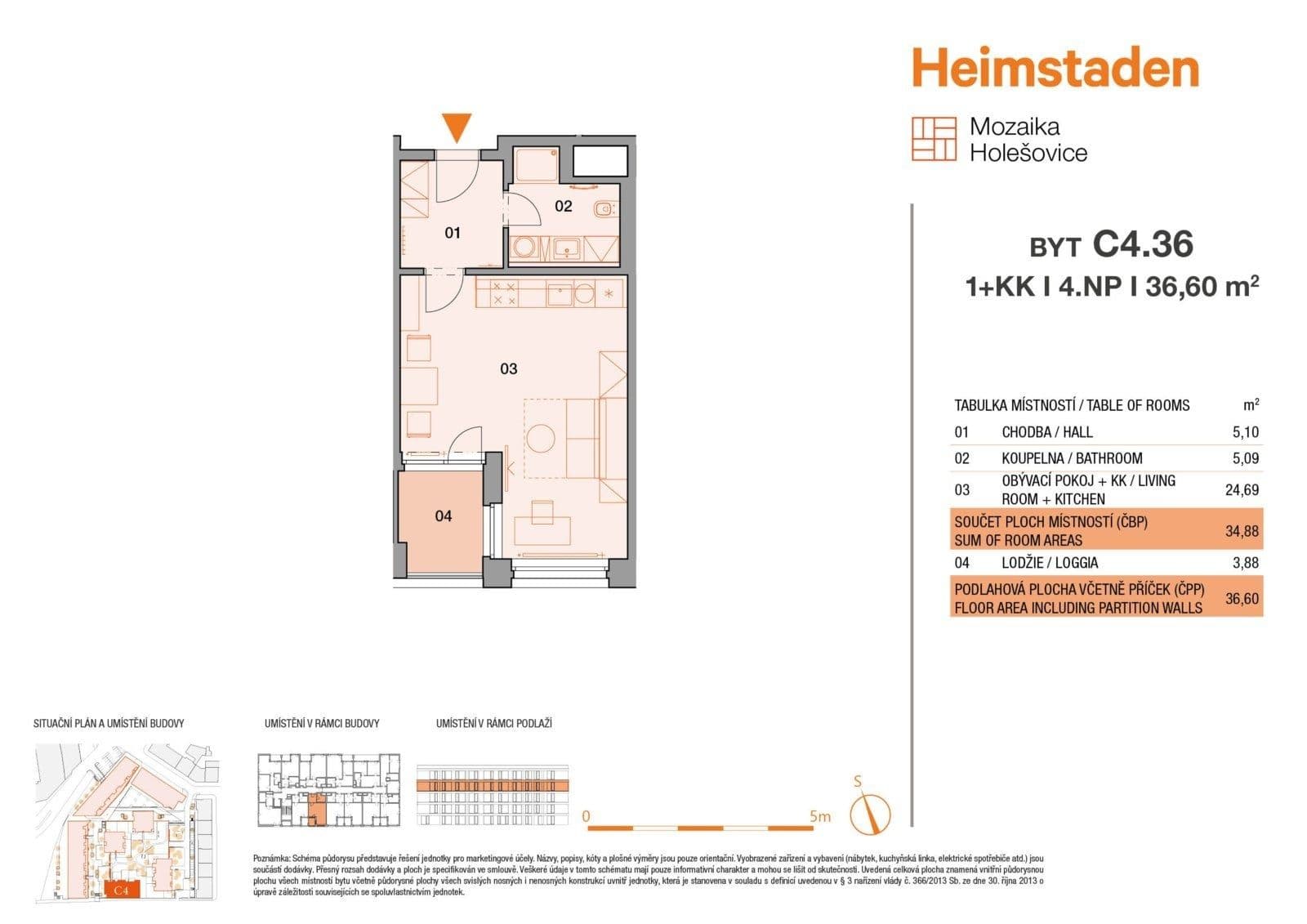 Pronájem bytu 1+kk 36 m², Vrbenského, Praha, Praha Pronájem bytu 1+kk 36 m², Vrbenského, Praha, Praha