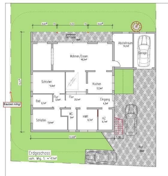 Pronájem bytu 5+1 140 m², Forstweg 4, Melle, Dolní Sasko Pronájem bytu 5+1 140 m², Forstweg 4, Melle, Dolní Sasko