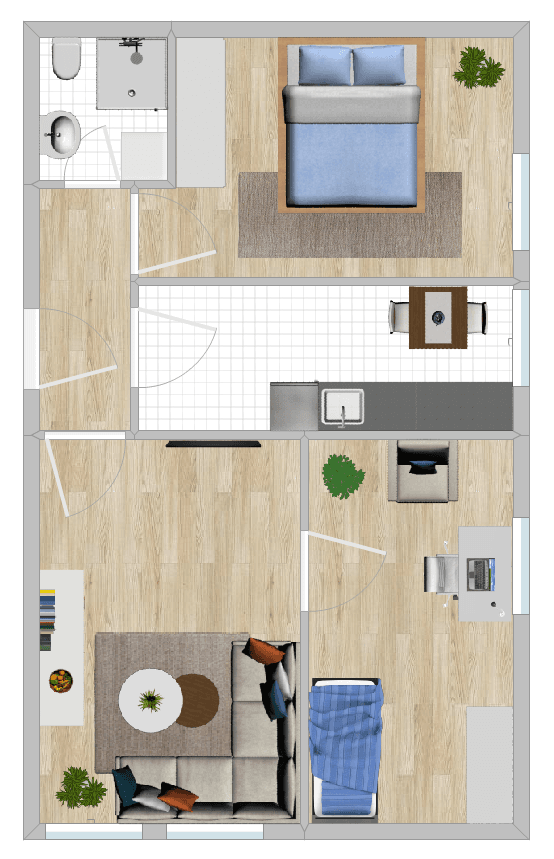 Pronájem bytu 3+1 59 m², Eichendorffstr. 16, Hildesheim, Dolní Sasko Pronájem bytu 3+1 59 m², Eichendorffstr. 16, Hildesheim, Dolní Sasko