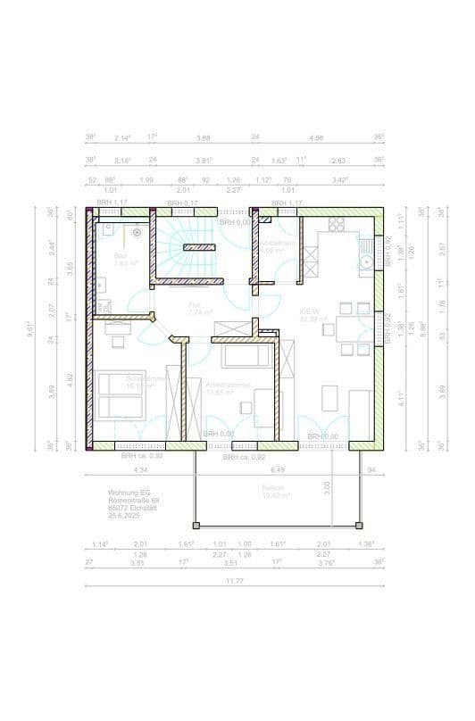 Prodej bytu 3+1 92 m², Römerstraße, Eichstätt, Bavorsko Prodej bytu 3+1 92 m², Römerstraße, Eichstätt, Bavorsko