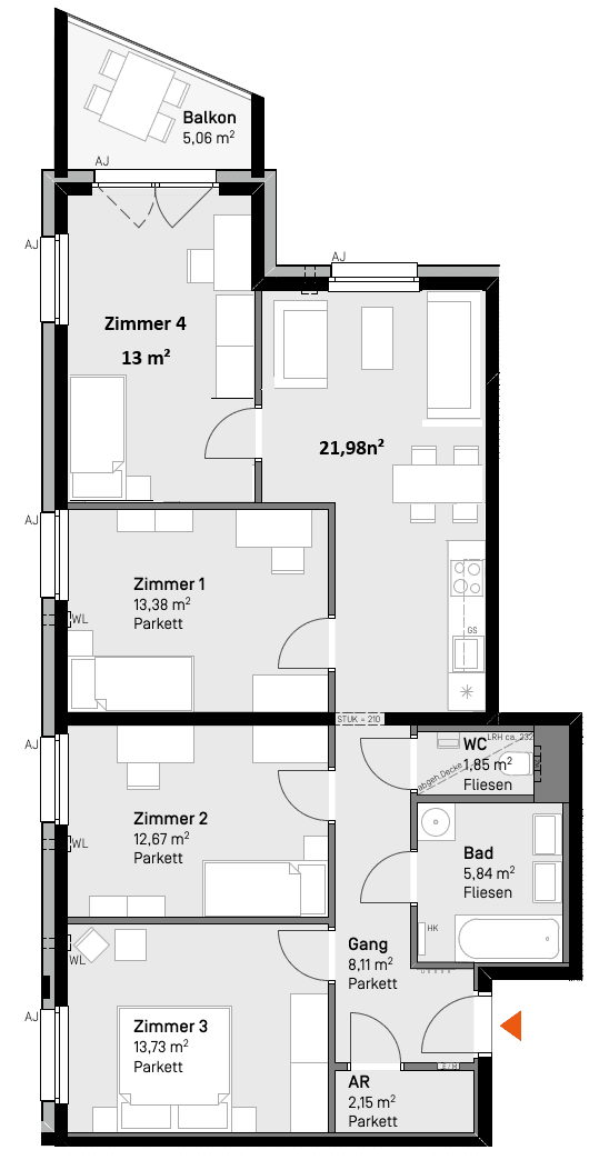Pronájem bytu 97 m², Ljuba-Welitsch-Promenade 22, Wien, Wien Pronájem bytu 97 m², Ljuba-Welitsch-Promenade 22, Wien, Wien