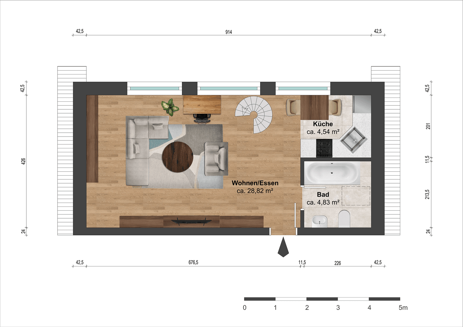 Pronájem bytu 1+1 35 m², Köln, Severní Porýní-Vestfálsko Pronájem bytu 1+1 35 m², Köln, Severní Porýní-Vestfálsko