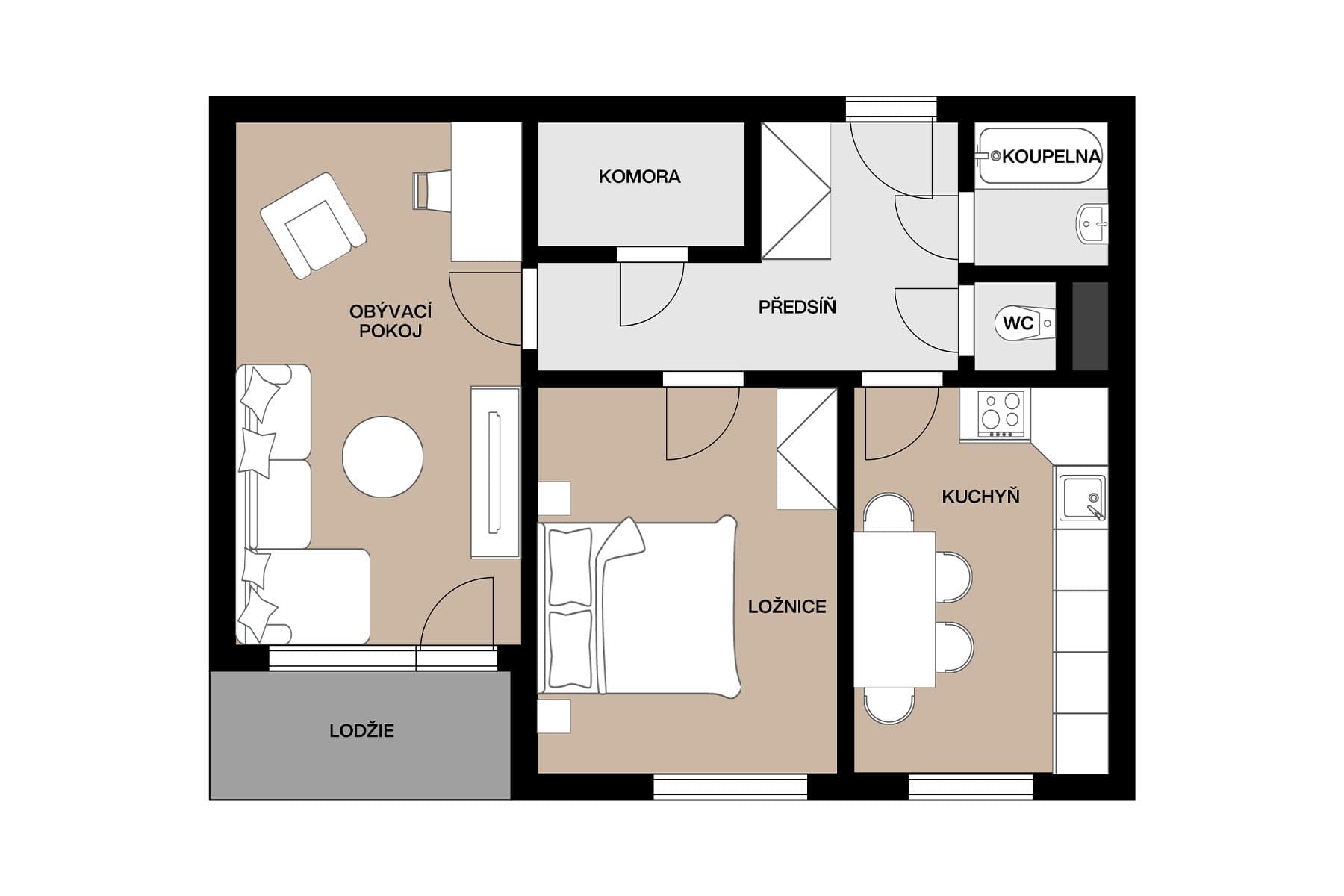 Prodej bytu 2+1 51 m², Na Výsluní, Neratovice, Středočeský kraj Prodej bytu 2+1 51 m², Na Výsluní, Neratovice, Středočeský kraj