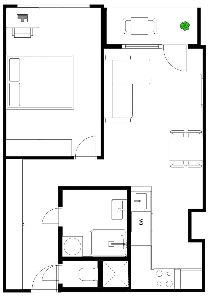 Prodej bytu 2+kk 46 m², Tererova, Praha, Praha Prodej bytu 2+kk 46 m², Tererova, Praha, Praha