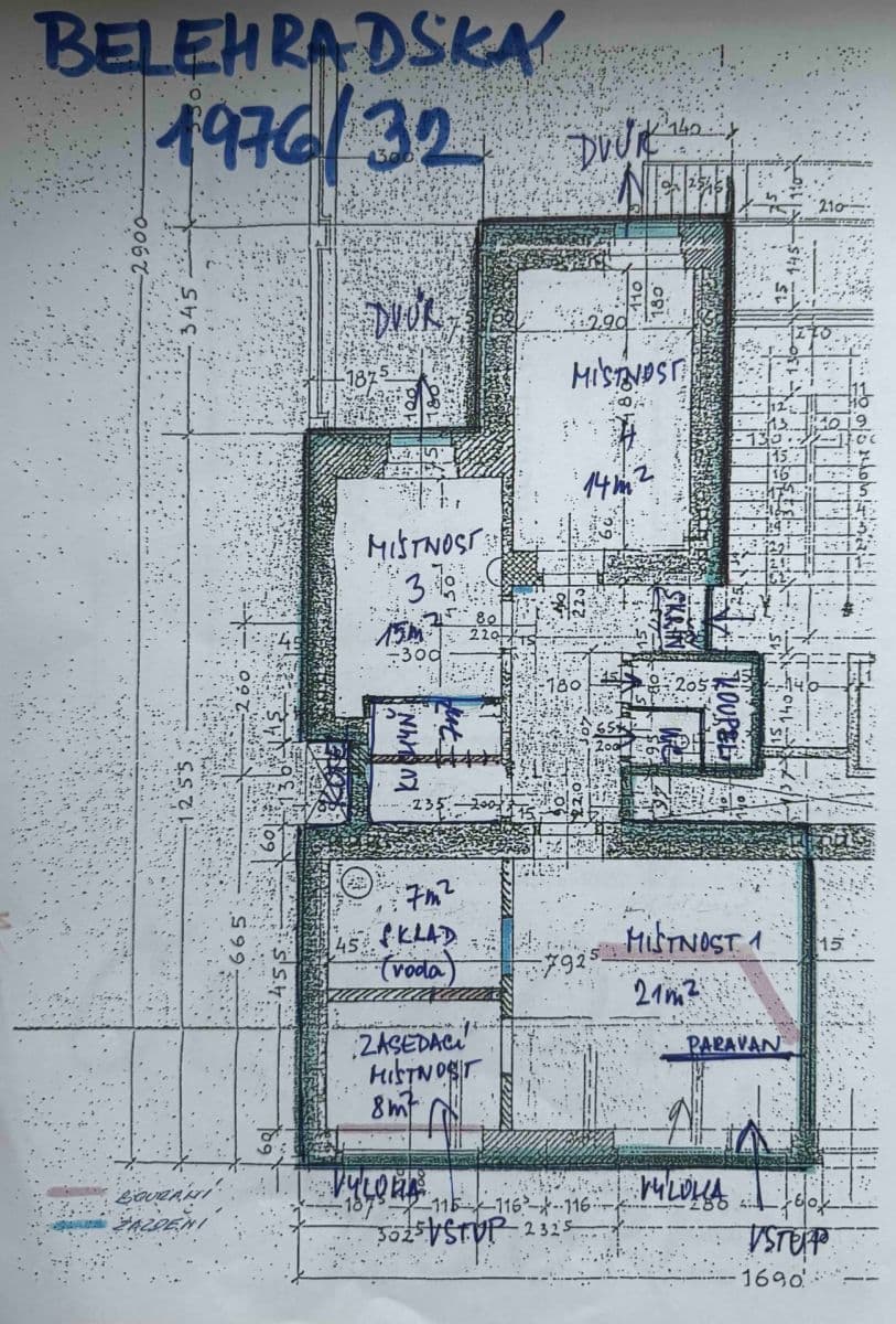 Pronájem kanceláře 85 m², Bělehradská, Praha, Praha Pronájem kanceláře 85 m², Bělehradská, Praha, Praha