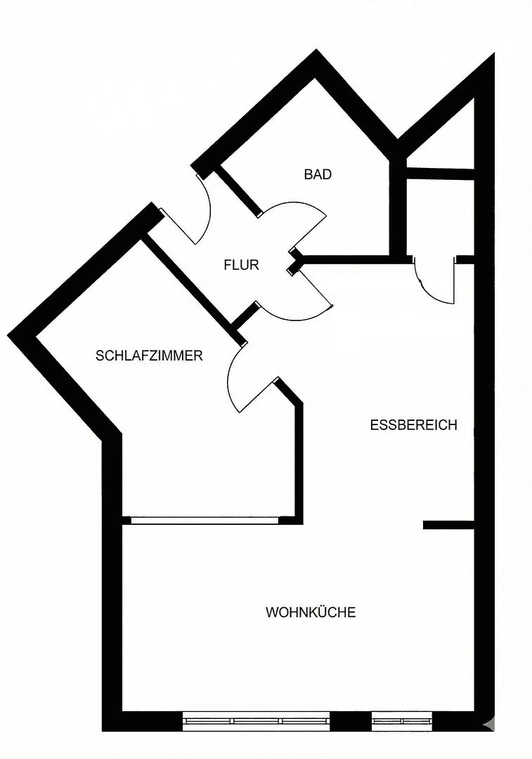 Pronájem bytu 2+1 48 m², Zimmermannstraße 3, Cvikov, Sasko Pronájem bytu 2+1 48 m², Zimmermannstraße 3, Cvikov, Sasko
