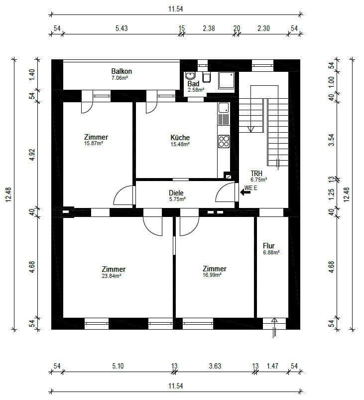 Pronájem bytu 1+1 24 m², Duisburg, Severní Porýní-Vestfálsko Pronájem bytu 1+1 24 m², Duisburg, Severní Porýní-Vestfálsko