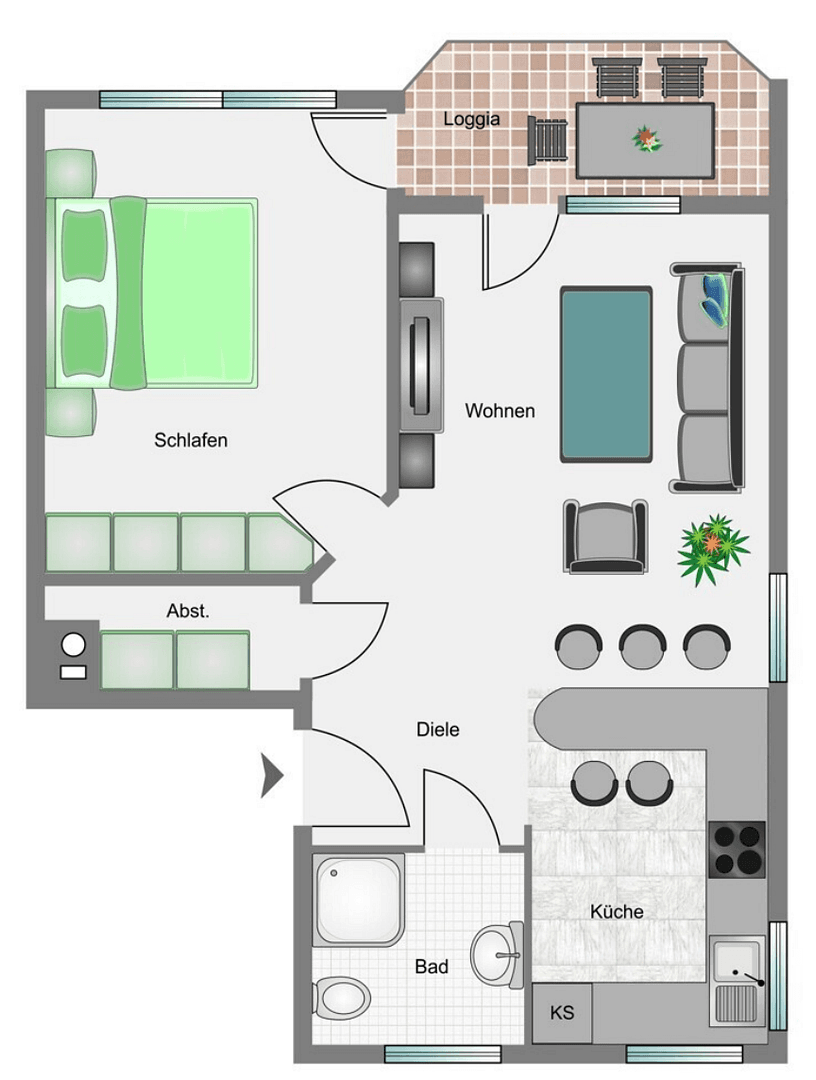 Pronájem bytu 2+1 51 m², Herrenberg, Bádensko-Württembersko Pronájem bytu 2+1 51 m², Herrenberg, Bádensko-Württembersko