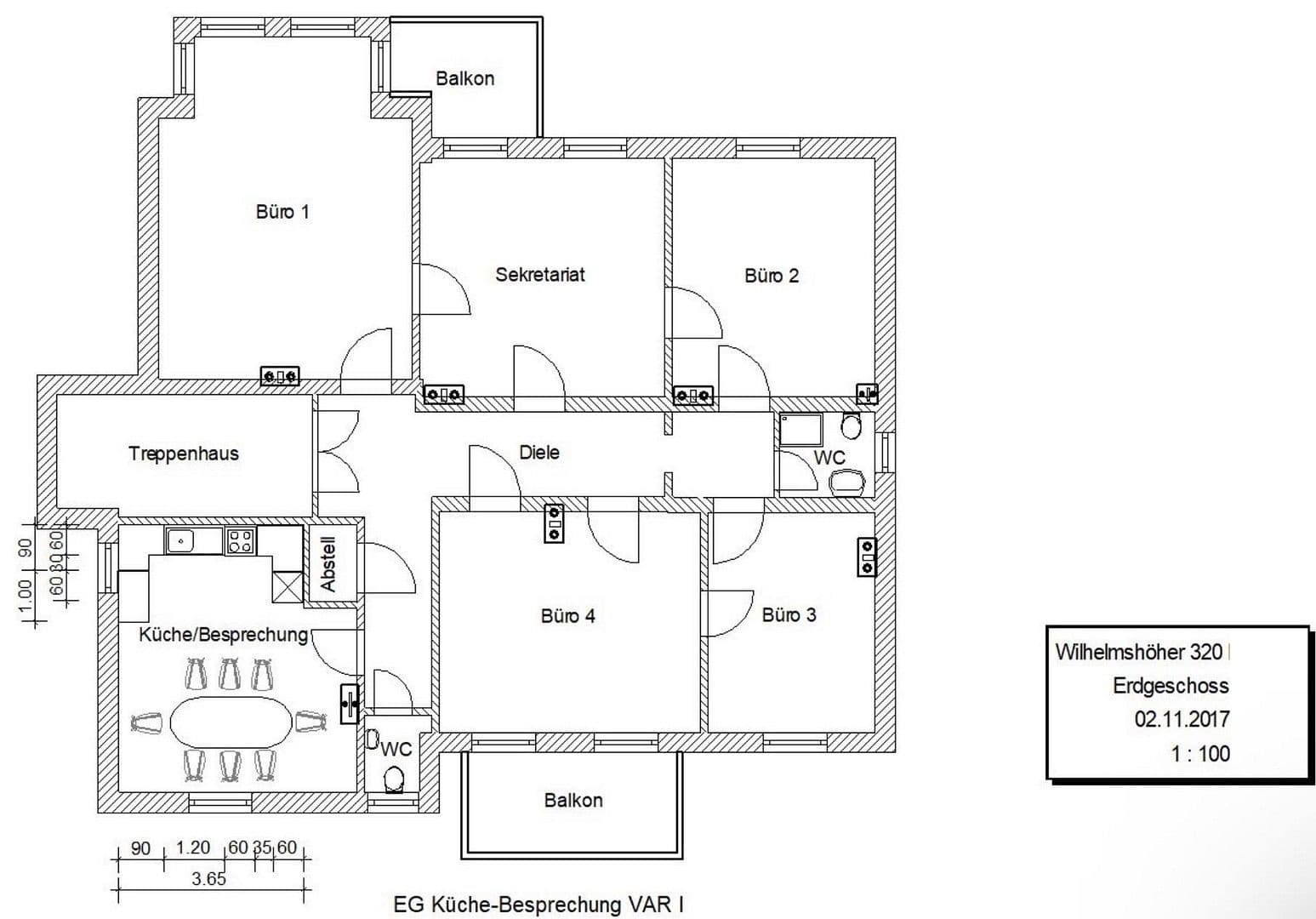 Pronájem kanceláře 163 m², Wilhelmshöher Allee 320, Kassel, Hessen Pronájem kanceláře 163 m², Wilhelmshöher Allee 320, Kassel, Hessen