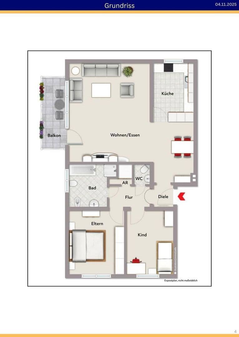 Prodej bytu 3+1 90 m², Oberhausen-Rheinhausen, Bádensko-Württembersko Prodej bytu 3+1 90 m², Oberhausen-Rheinhausen, Bádensko-Württembersko