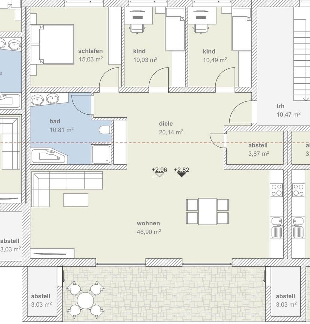 Pronájem bytu 4+1 126 m², Unterhausen, Bavorsko Pronájem bytu 4+1 126 m², Unterhausen, Bavorsko
