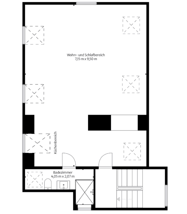 Pronájem bytu 1+1 56 m², Mülheim, Severní Porýní-Vestfálsko Pronájem bytu 1+1 56 m², Mülheim, Severní Porýní-Vestfálsko