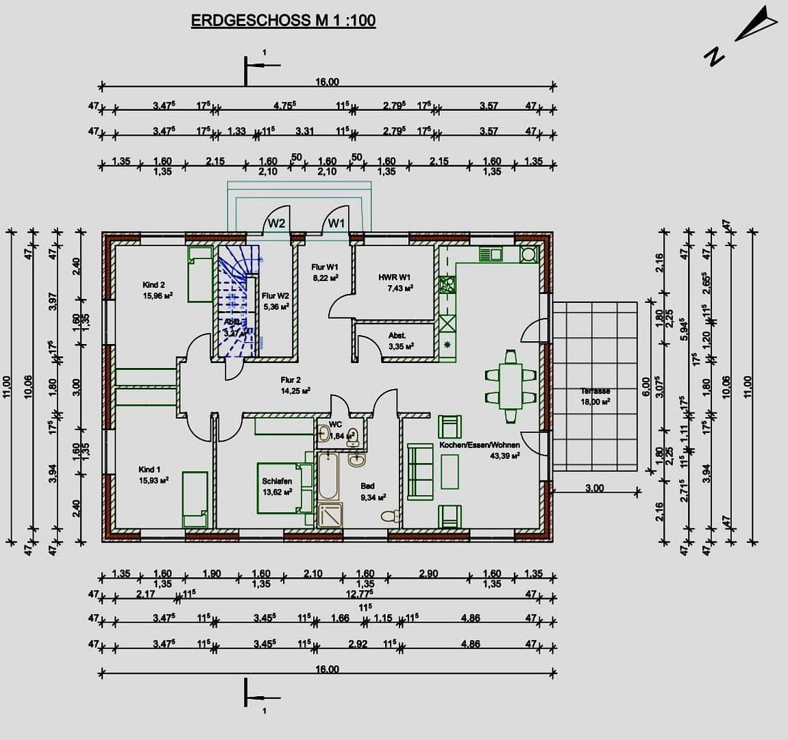 Pronájem domu 134 m², pozemek 1.484 m², Elbuferstraße 51, Tespe, Dolní Sasko Pronájem domu 134 m², pozemek 1.484 m², Elbuferstraße 51, Tespe, Dolní Sasko