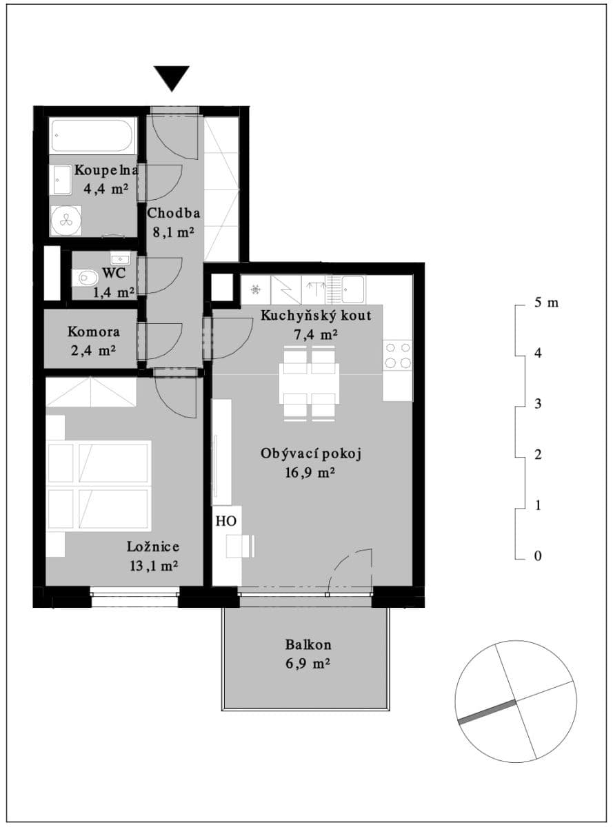 Pronájem bytu 2+kk 57 m², Kolmanova, Praha, Praha Pronájem bytu 2+kk 57 m², Kolmanova, Praha, Praha