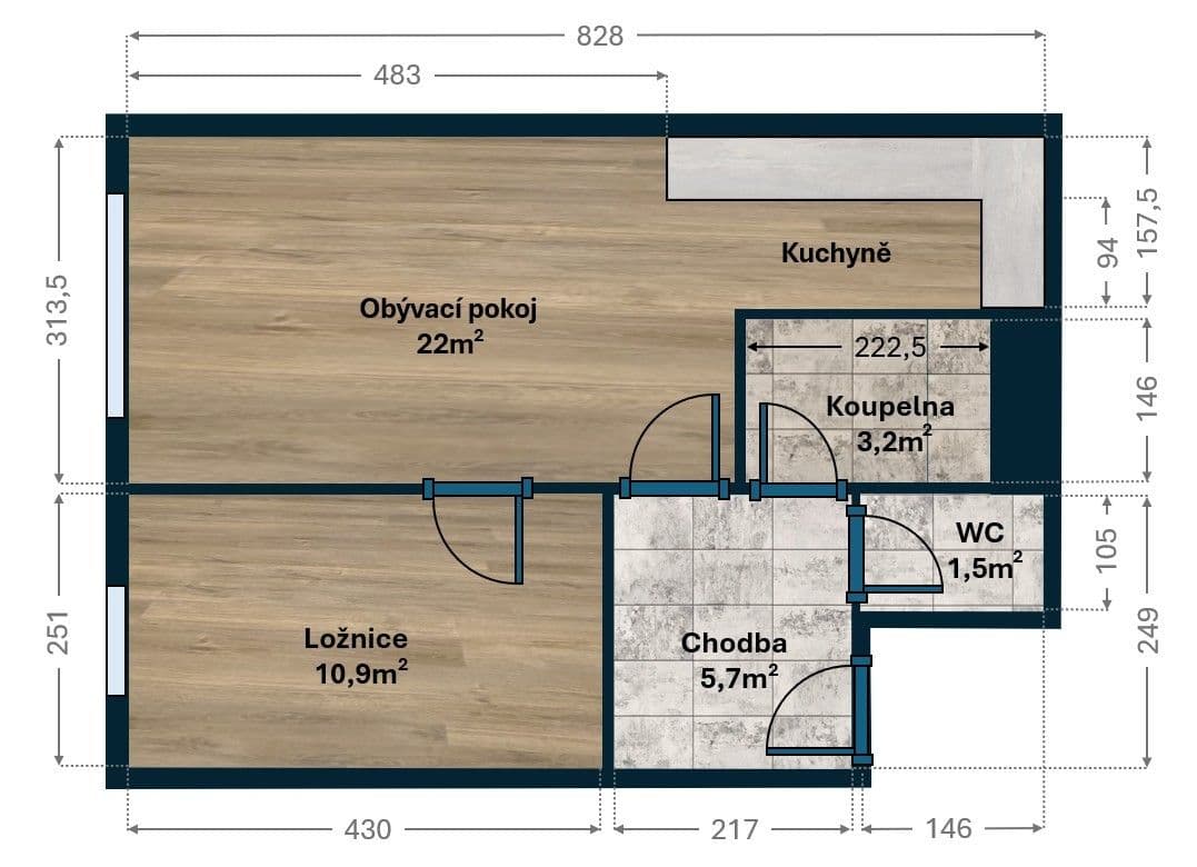 Pronájem bytu 2+kk 44 m², Bohunická, Brno, Jihomoravský kraj Pronájem bytu 2+kk 44 m², Bohunická, Brno, Jihomoravský kraj