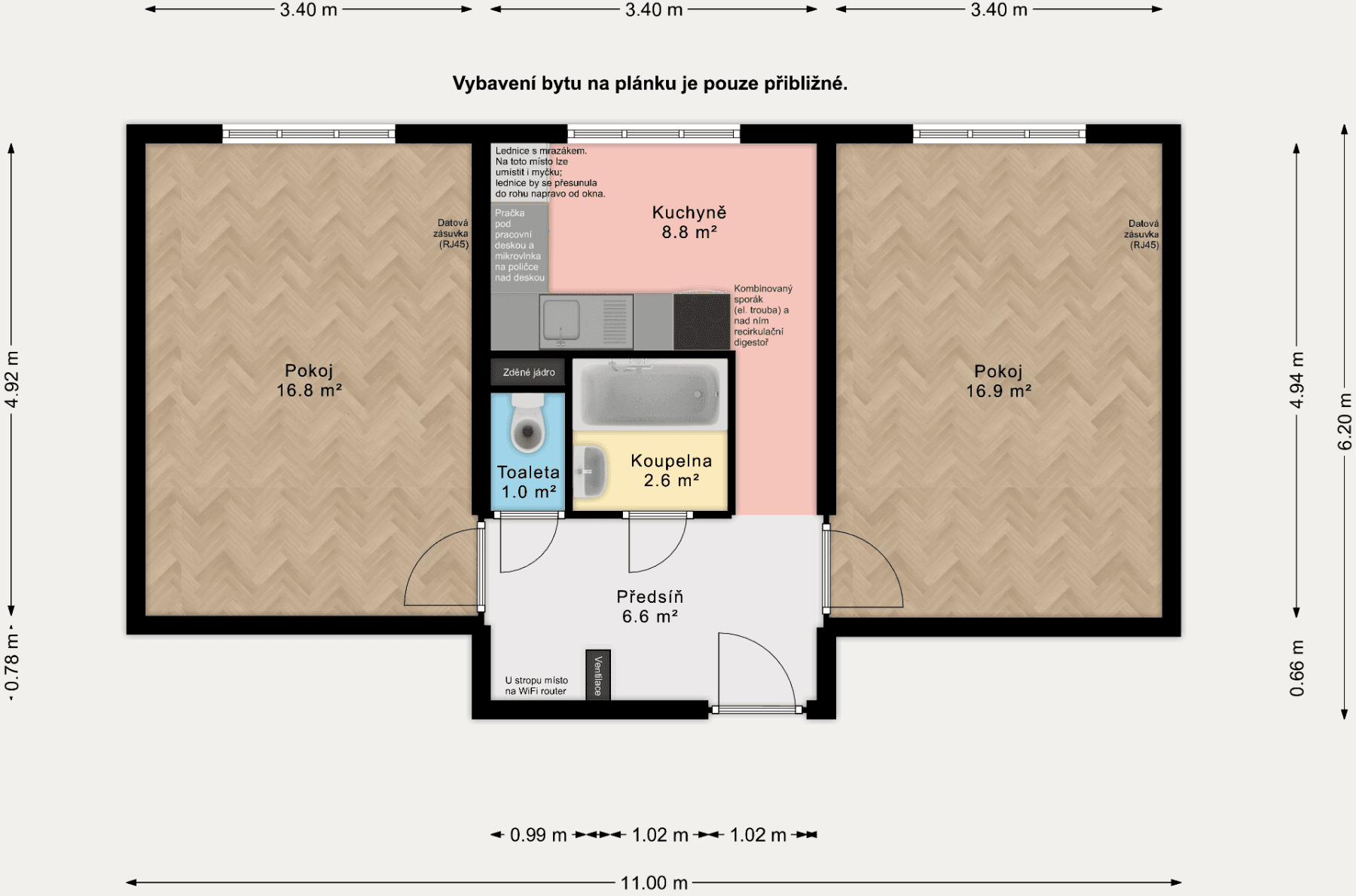 Pronájem bytu 2+1 53 m², Ulrychova, Praha, Praha Pronájem bytu 2+1 53 m², Ulrychova, Praha, Praha