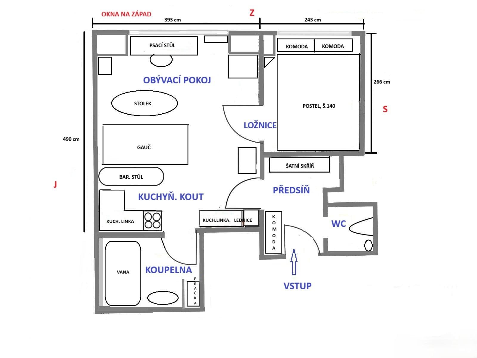 Pronájem bytu 2+kk 32 m², Pod Strojírnami, Praha, Praha Pronájem bytu 2+kk 32 m², Pod Strojírnami, Praha, Praha