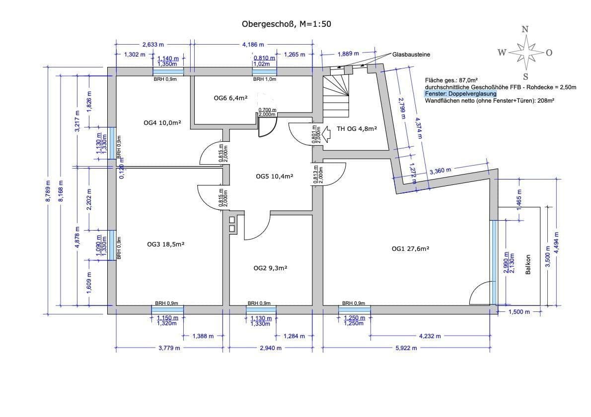 Pronájem bytu 5+1 107 m², Fürth, Bavorsko Pronájem bytu 5+1 107 m², Fürth, Bavorsko