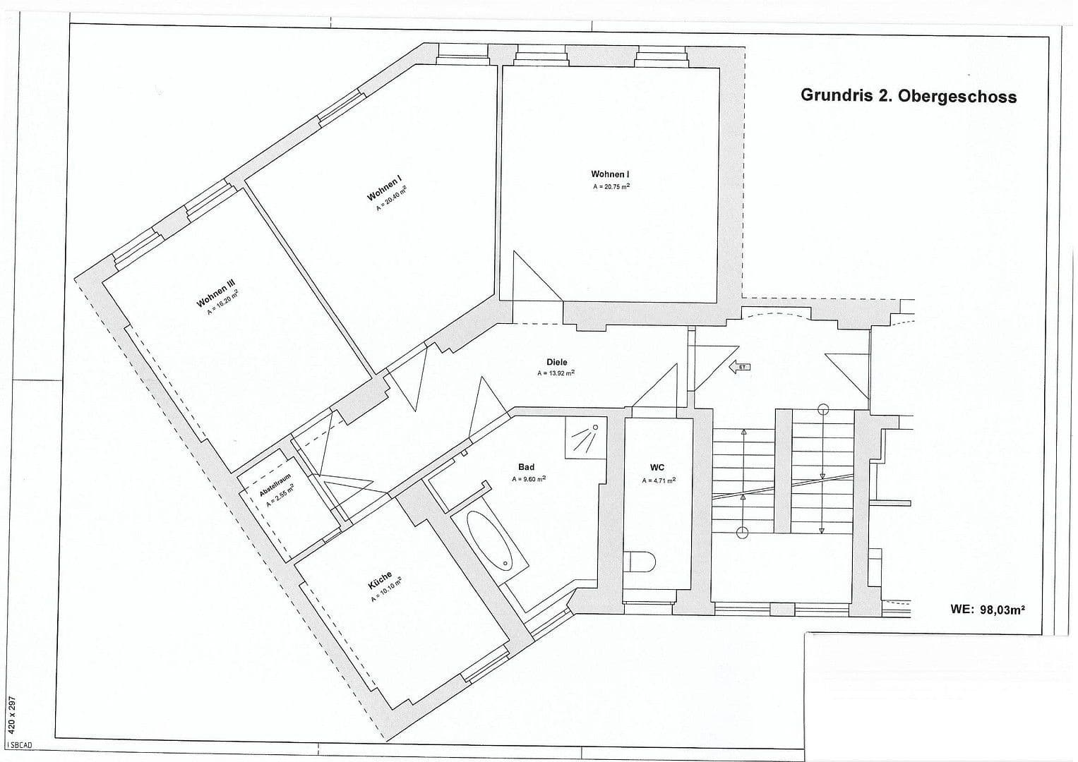 Pronájem bytu 3+1 98 m², Bahnhofstr.2, Cvikov, Sasko Pronájem bytu 3+1 98 m², Bahnhofstr.2, Cvikov, Sasko