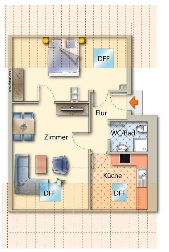 Pronájem bytu 2+1 50 m², Karlsruhe, Bádensko-Württembersko Pronájem bytu 2+1 50 m², Karlsruhe, Bádensko-Württembersko