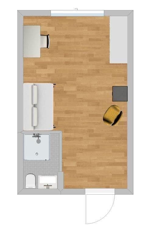 Pronájem bytu 1+1 24 m², Mainz, Hessen Pronájem bytu 1+1 24 m², Mainz, Hessen