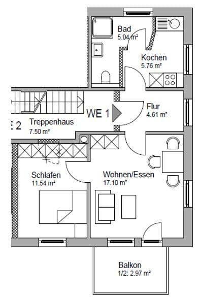Pronájem bytu 2+1 47 m², Taufkirchen Vils, Bavorsko Pronájem bytu 2+1 47 m², Taufkirchen Vils, Bavorsko
