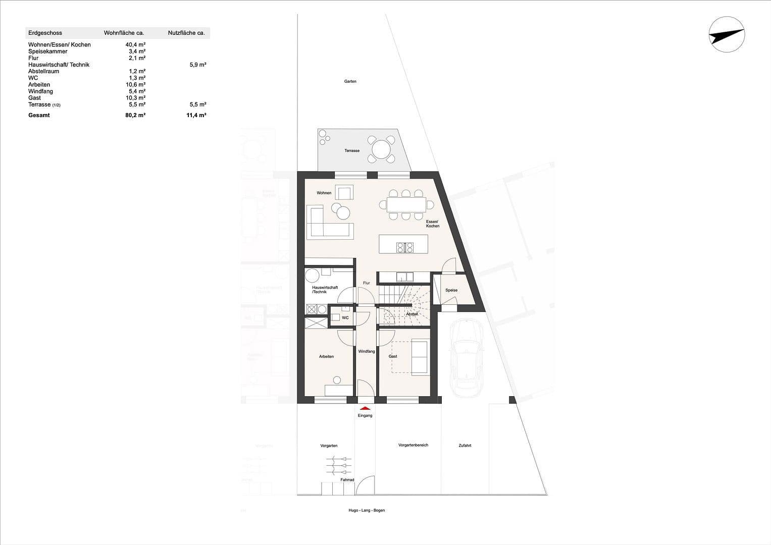 Prodej domu 170 m², pozemek 304 m², Hugo-Lang-Bogen 13, München, Bavorsko Prodej domu 170 m², pozemek 304 m², Hugo-Lang-Bogen 13, München, Bavorsko