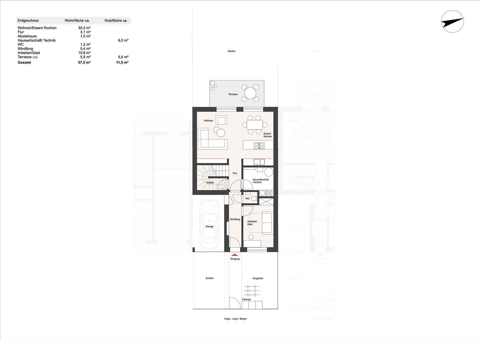 Prodej domu 137 m², pozemek 323 m², Hugo-Lang-Bogen 13, München, Bavorsko Prodej domu 137 m², pozemek 323 m², Hugo-Lang-Bogen 13, München, Bavorsko