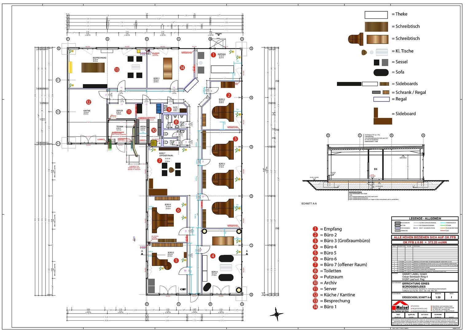 Prodej kanceláře 485 m², Bartäcker 6, Simmelsdorf, Bavorsko Prodej kanceláře 485 m², Bartäcker 6, Simmelsdorf, Bavorsko