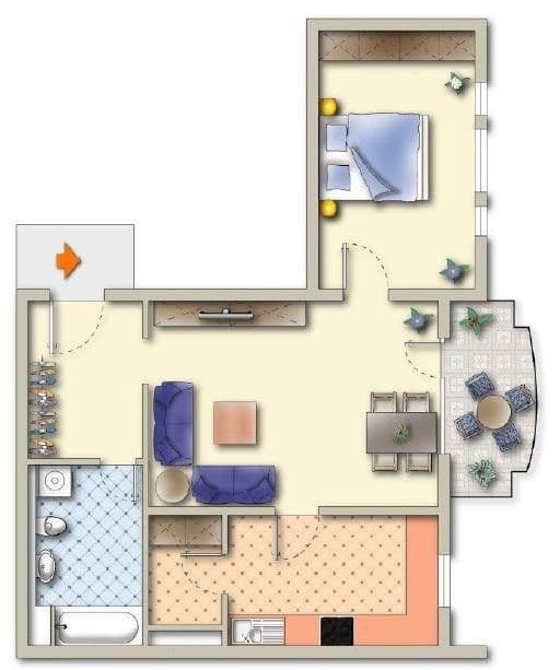 Pronájem bytu 2+1 68 m², Am Krankenhaus 48, Worms, Porýní-Falc Pronájem bytu 2+1 68 m², Am Krankenhaus 48, Worms, Porýní-Falc