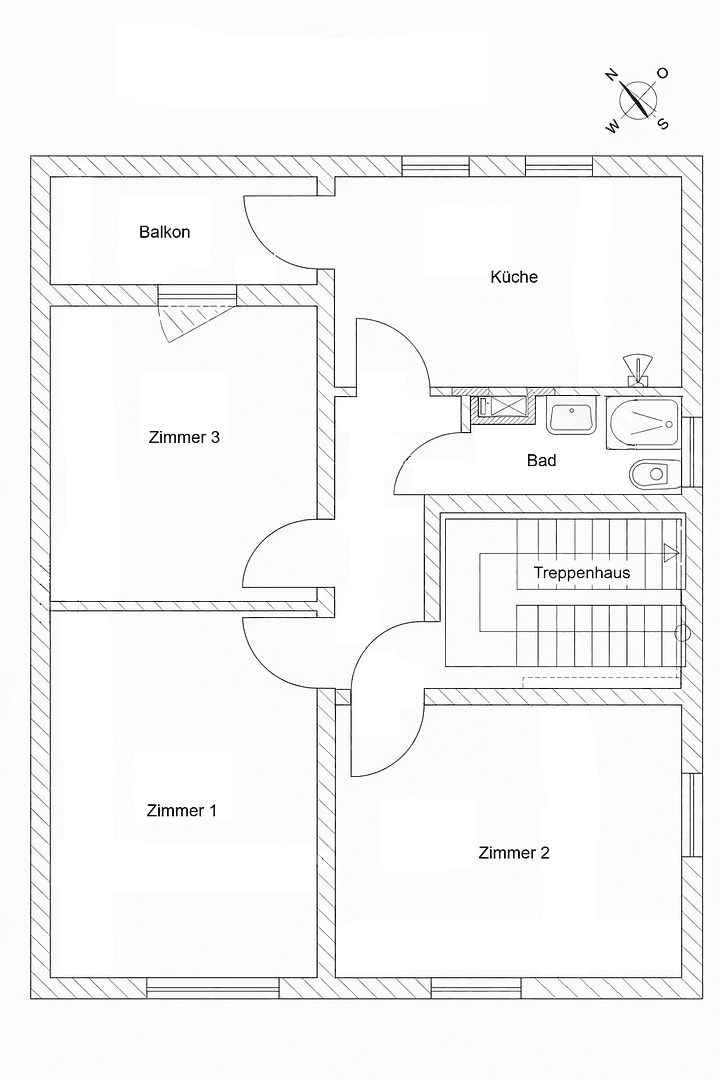 Pronájem bytu 3+1 73 m², Bottrop, Severní Porýní-Vestfálsko Pronájem bytu 3+1 73 m², Bottrop, Severní Porýní-Vestfálsko