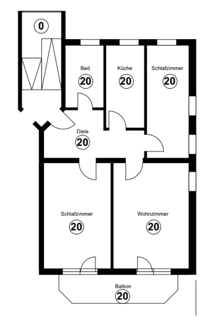 Pronájem bytu 3+1 84 m², Fürth, Bavorsko Pronájem bytu 3+1 84 m², Fürth, Bavorsko