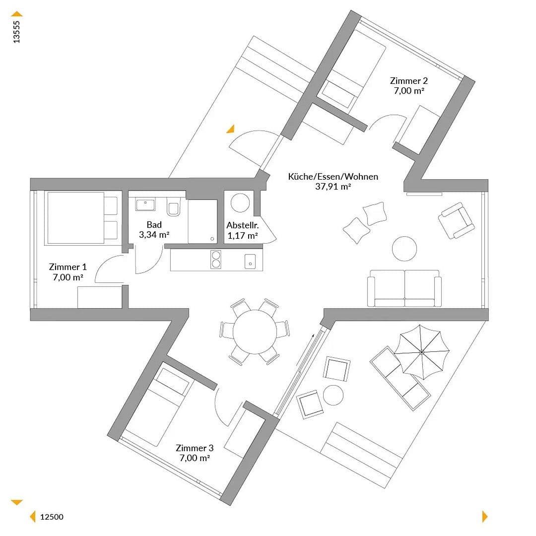 Prodej domu 64 m², pozemek 1 m², SONNIGES BAUGRUNDSTÜCK EXKLUSIV NUR FÜR DANWOOD-HAUSBAU, Markt Hartmannsdorf, Štýrsko Prodej domu 64 m², pozemek 1 m², SONNIGES BAUGRUNDSTÜCK EXKLUSIV NUR FÜR DANWOOD-HAUSBAU, Markt Hartmannsdorf, Štýrsko