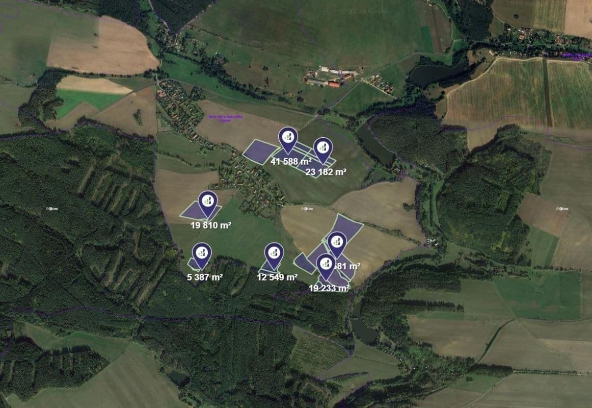 Prodej pozemku 57.981 m², Čistá, Středočeský kraj Prodej pozemku 57.981 m², Čistá, Středočeský kraj