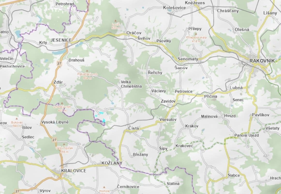Prodej pozemku 57.981 m², Čistá, Středočeský kraj Prodej pozemku 57.981 m², Čistá, Středočeský kraj