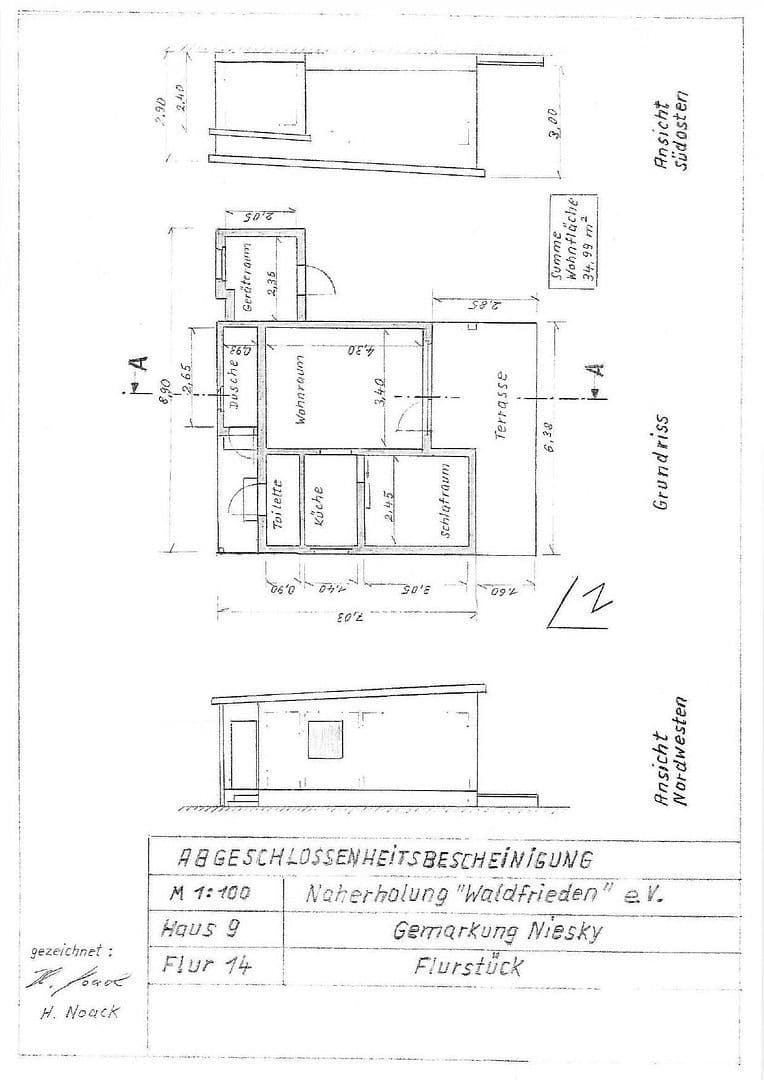 Prodej domu 35 m², pozemek 315 m², Fichtenweg 9, Nízké, Sasko Prodej domu 35 m², pozemek 315 m², Fichtenweg 9, Nízké, Sasko