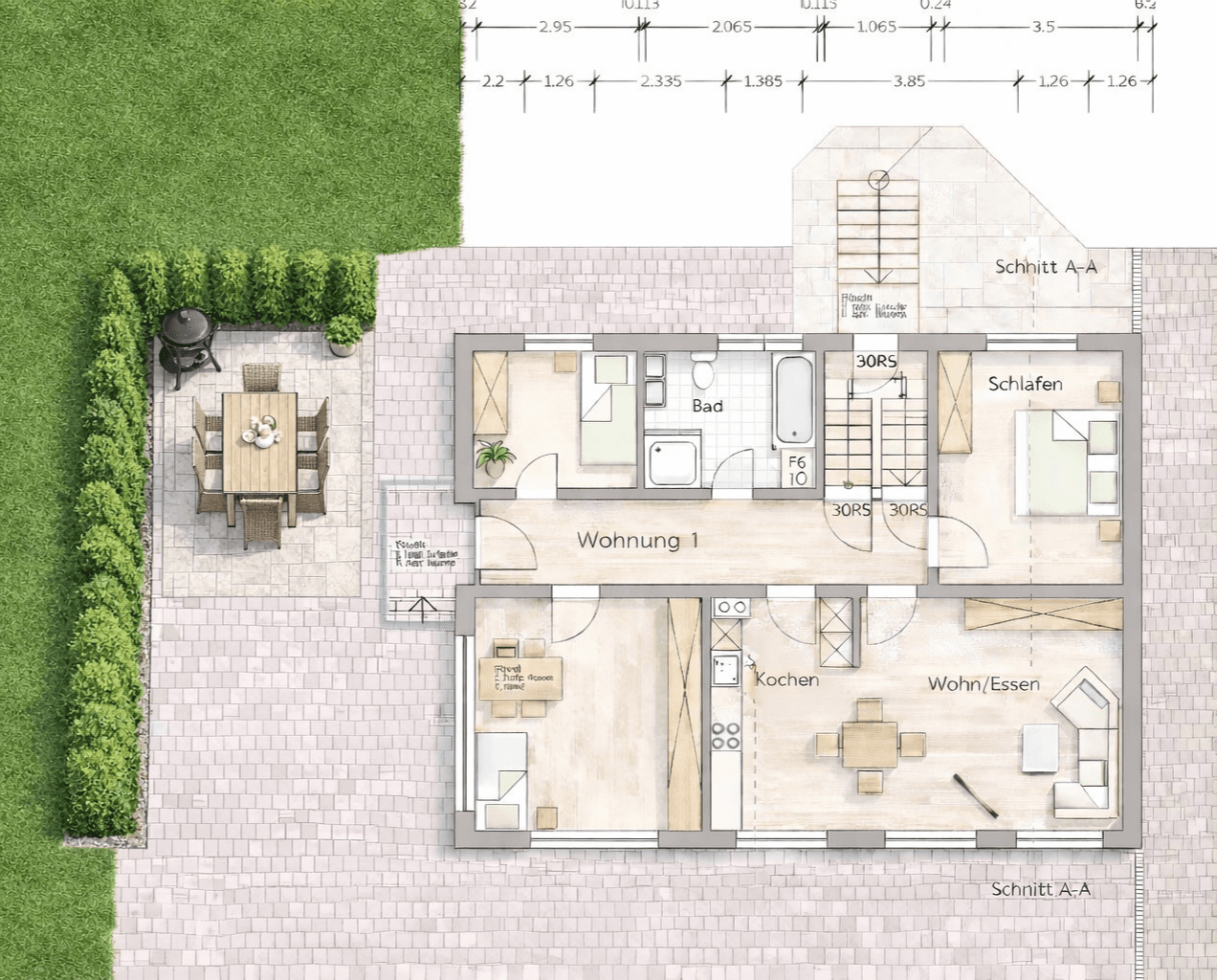 Pronájem bytu 4+1 90 m², Bissingen, Bavorsko Pronájem bytu 4+1 90 m², Bissingen, Bavorsko