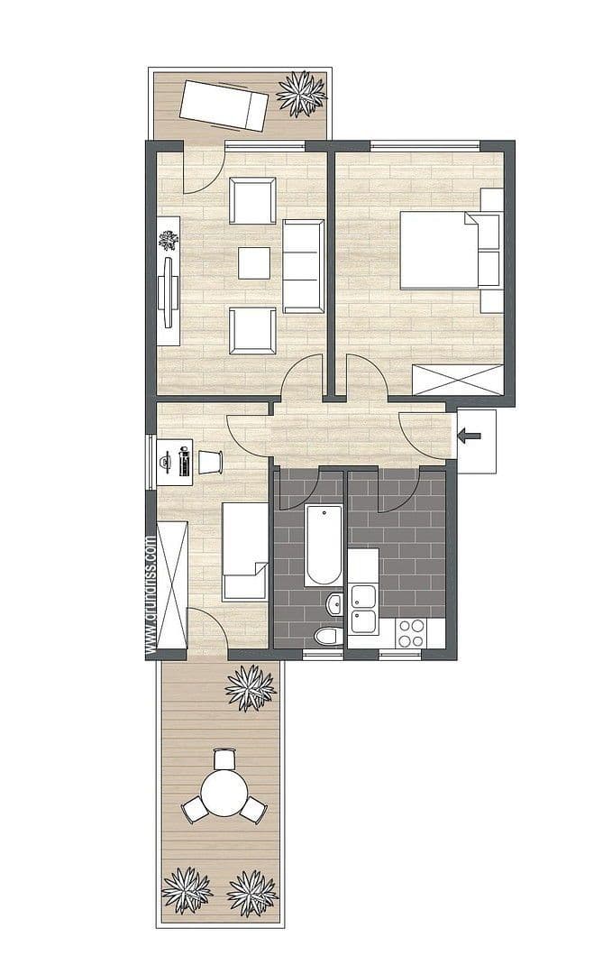 Pronájem bytu 3+1 68 m², Eberswalde, Braniborsko Pronájem bytu 3+1 68 m², Eberswalde, Braniborsko